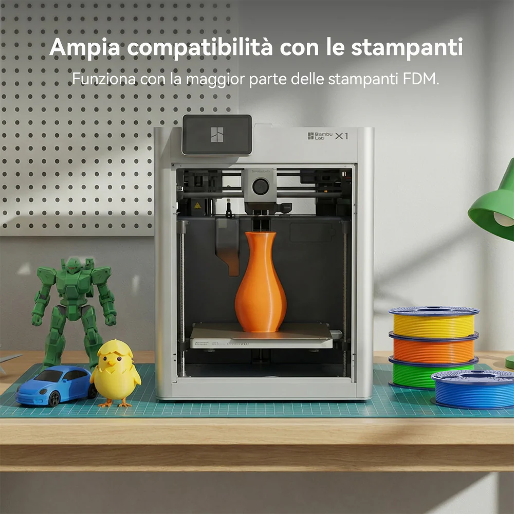 250g di Filamento, PLA, PLA+, PLA+2.0, PLA Meta Filament 250g*8 Rotoli, 0.25kg per Bobina, Confezione da 8, Totale 2kg, Mini Bobina per Stampanti 3D. - Image 4