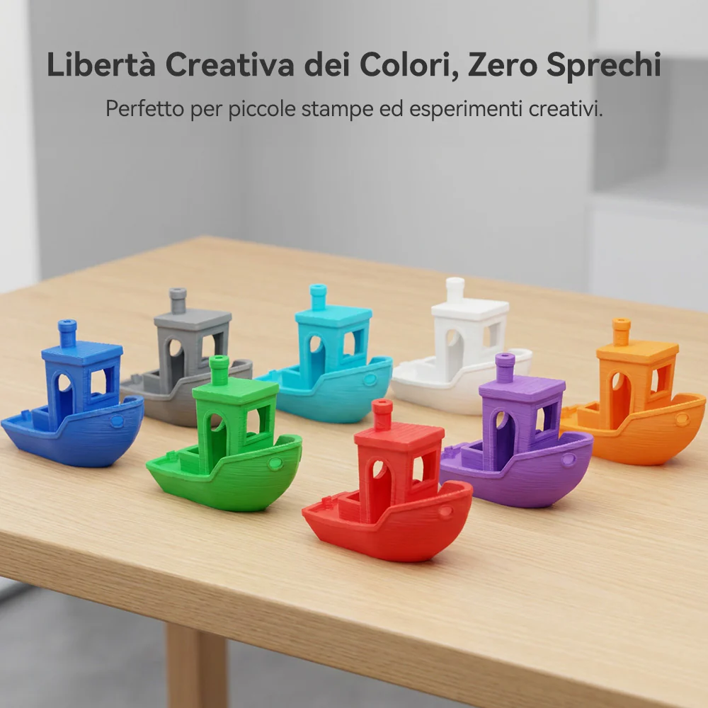 250g di Filamento, PLA, PLA+, PLA+2.0, PLA Meta Filament 250g*8 Rotoli, 0.25kg per Bobina, Confezione da 8, Totale 2kg, Mini Bobina per Stampanti 3D. - Image 5