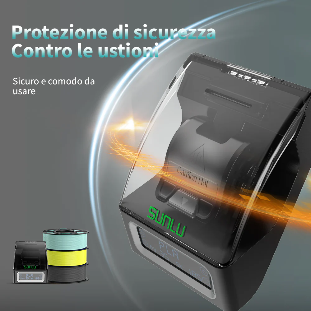 SUNLU Filament Connector FC01, Connettore per Filamento FC01, Saldatore a Fusione, Saldabile a Filamenti PLA, ABS, PETG, PCL, PA e PC da 1,75mm - Image 10