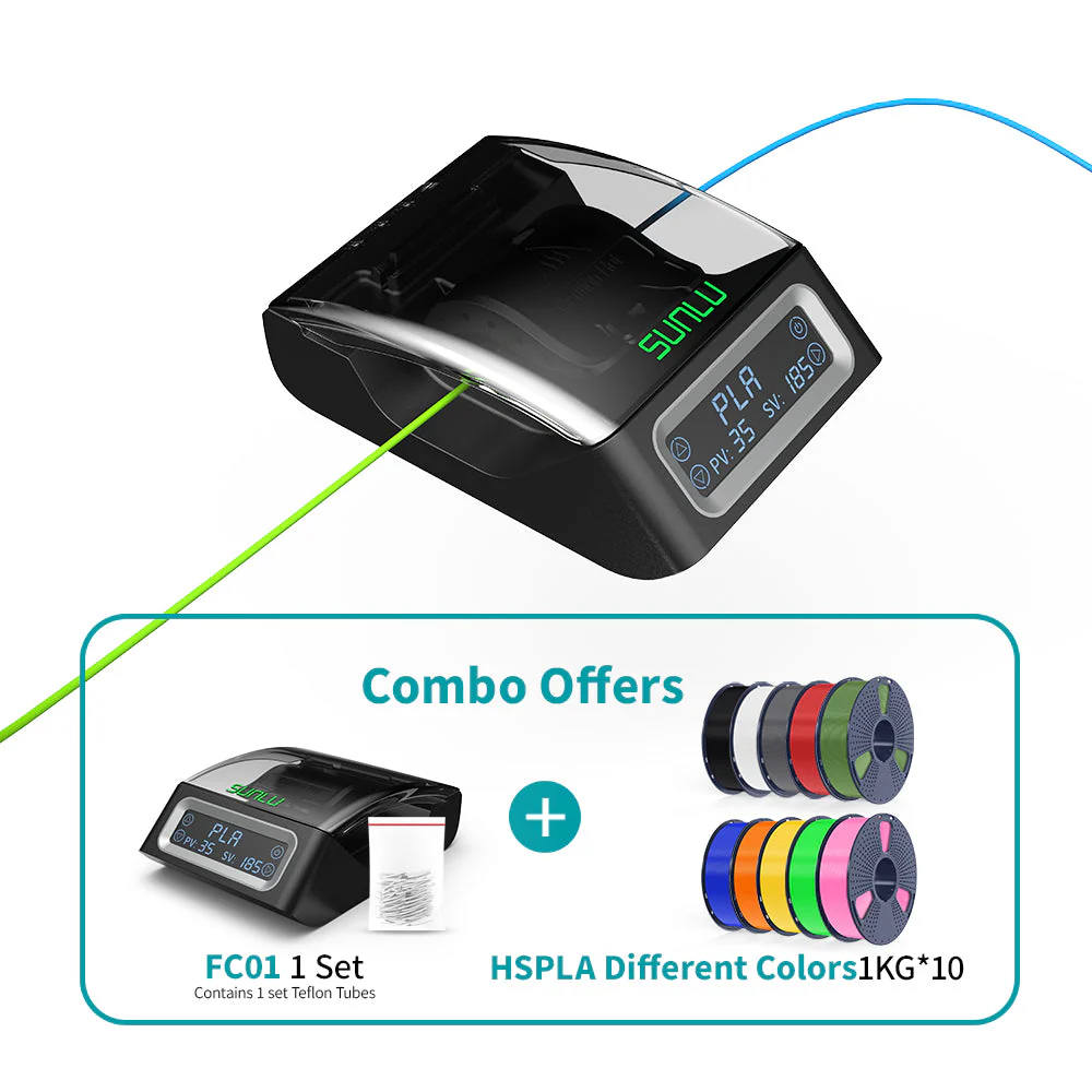 SUNLU Filament Connector FC01, Connettore per Filamento FC01, Saldatore a Fusione, Saldabile a Filamenti PLA, ABS, PETG, PCL, PA e PC da 1,75mm - Image 18