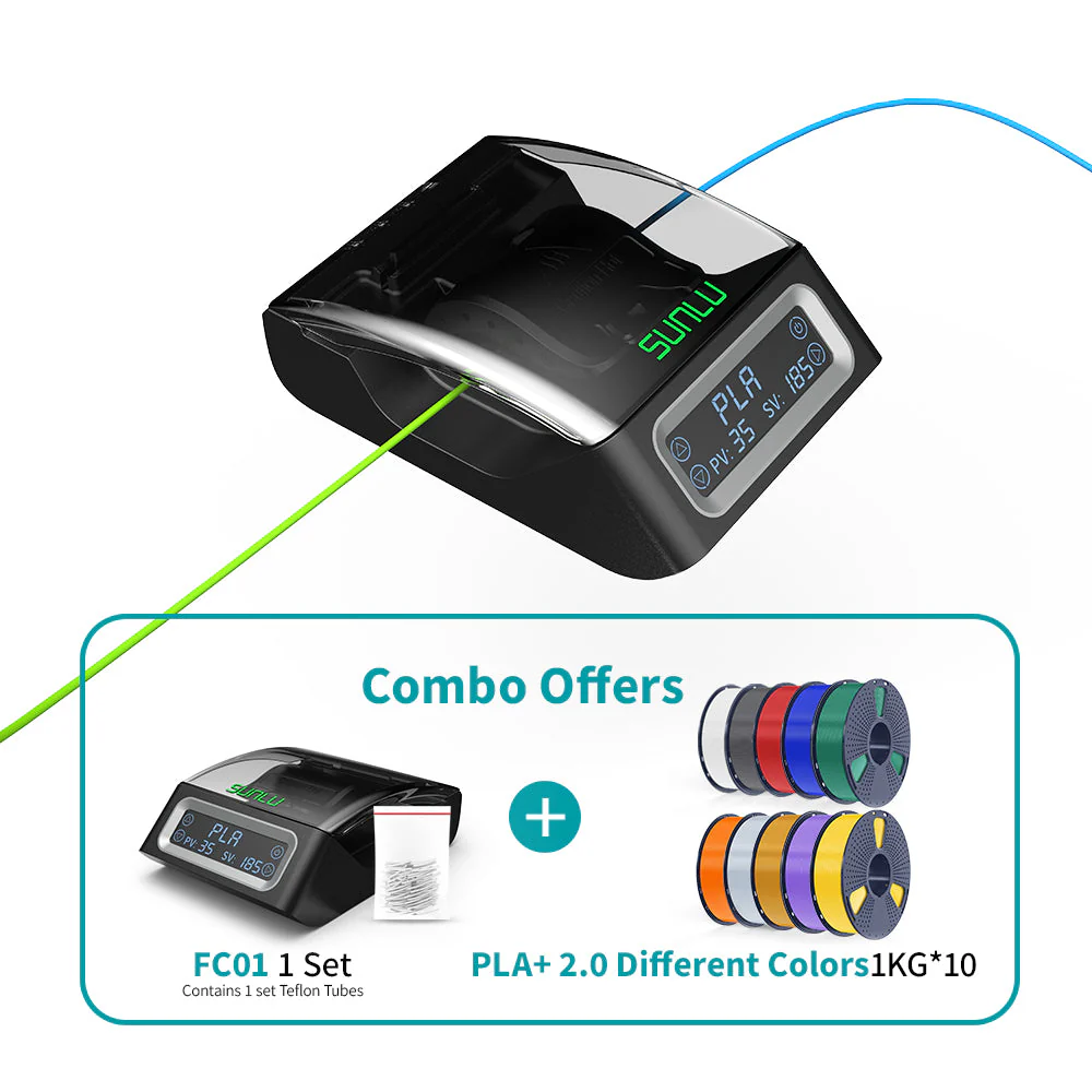 SUNLU Filament Connector FC01, Connettore per Filamento FC01, Saldatore a Fusione, Saldabile a Filamenti PLA, ABS, PETG, PCL, PA e PC da 1,75mm - Image 29