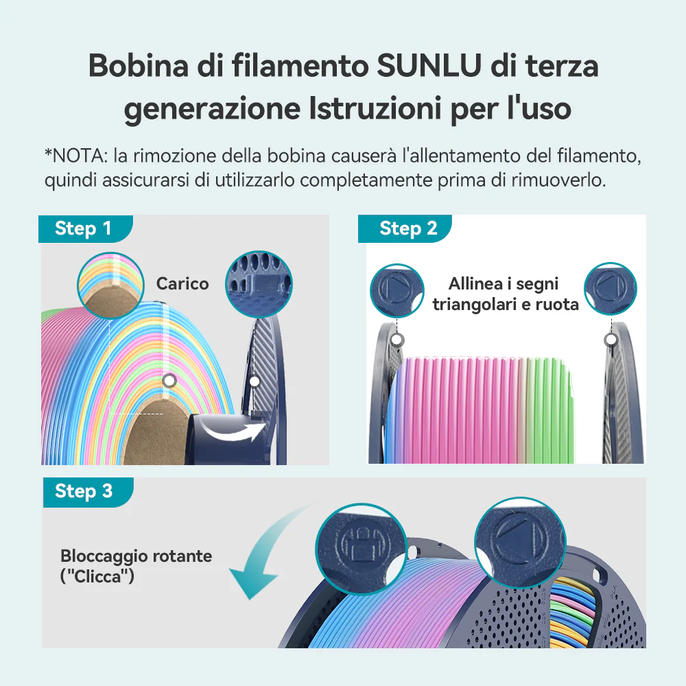 [MOQ: 3KG] Filamento Arcobaleno PLA, SILK, PETG per Stampante 3D 1KG - Image 10