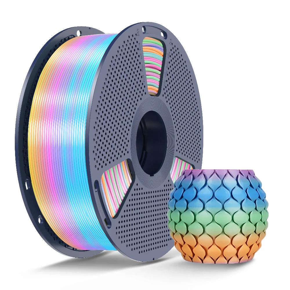 [MOQ: 3KG] Filamento per stampante 3D SILK Rainbow aggiornato (lunghezza di cambio colore 8 metri) 1 kg - Image 20
