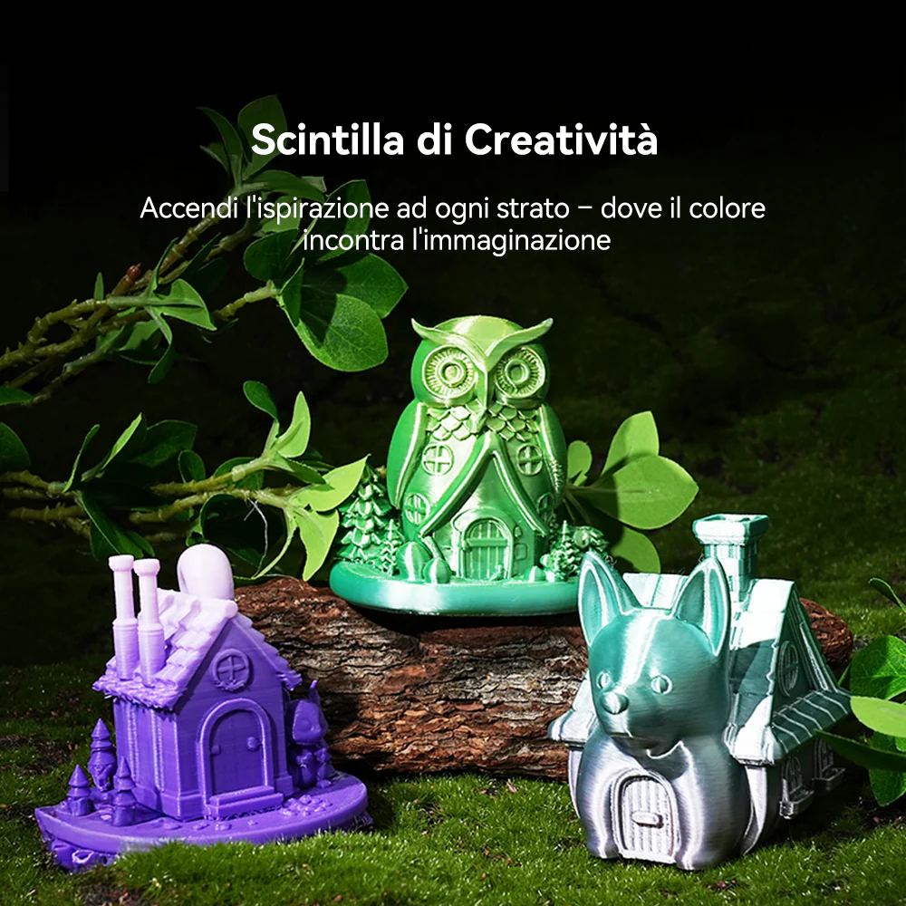 [MOQ: 3KG] Filamento Arcobaleno PLA, SILK, PETG per Stampante 3D 1KG - Image 4