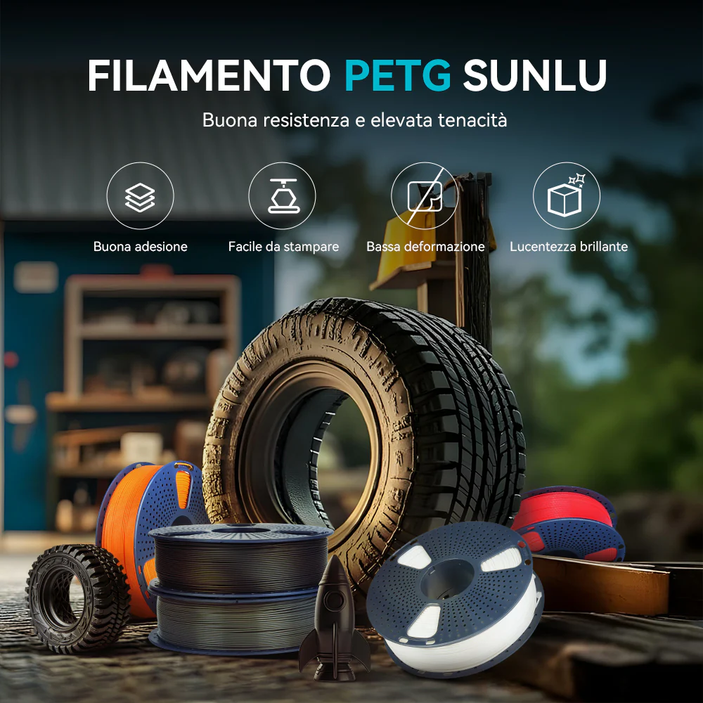 Filamento PETG Standard e ad Alta Velocità 1KG - Image 3