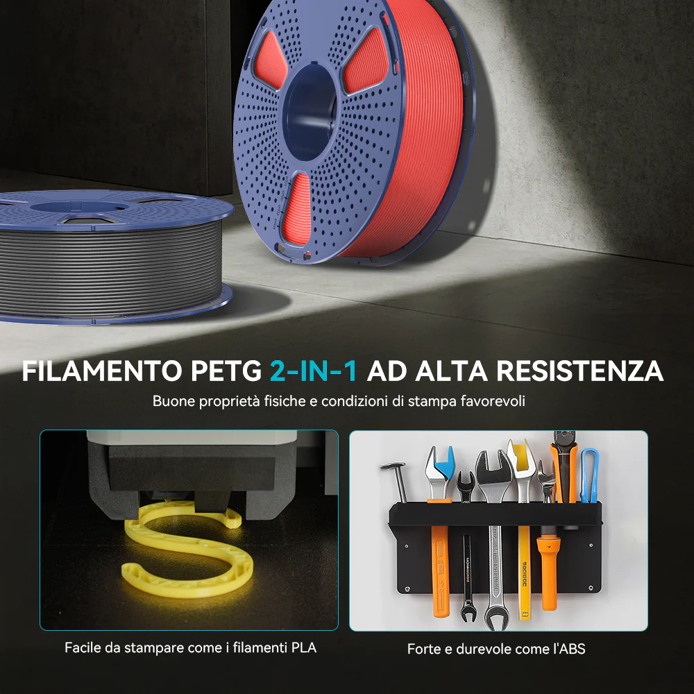 Filamento PETG Standard e ad Alta Velocità 1KG - Image 5