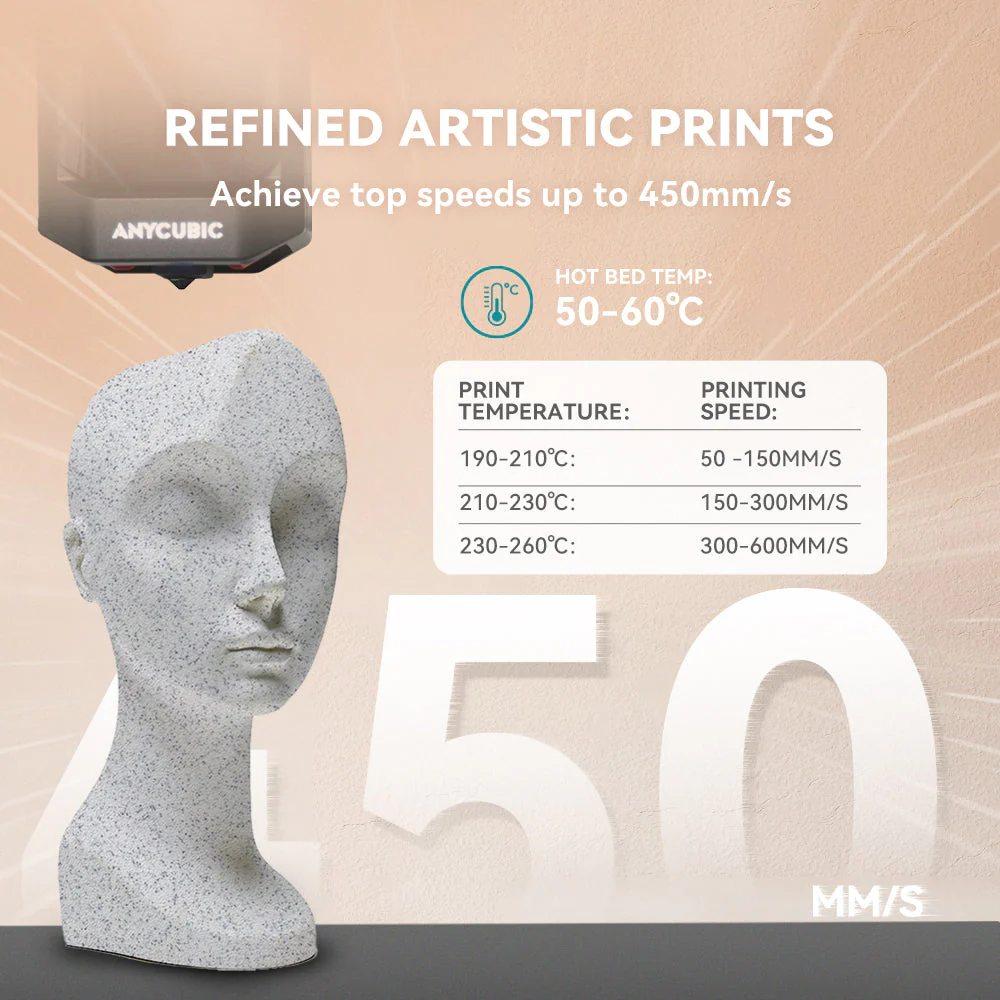 [MOQ: 3KG] Filamento per stampante 3D PLA Marble ad alta velocità 1 kg, High Speed PLA Marble - Image 10
