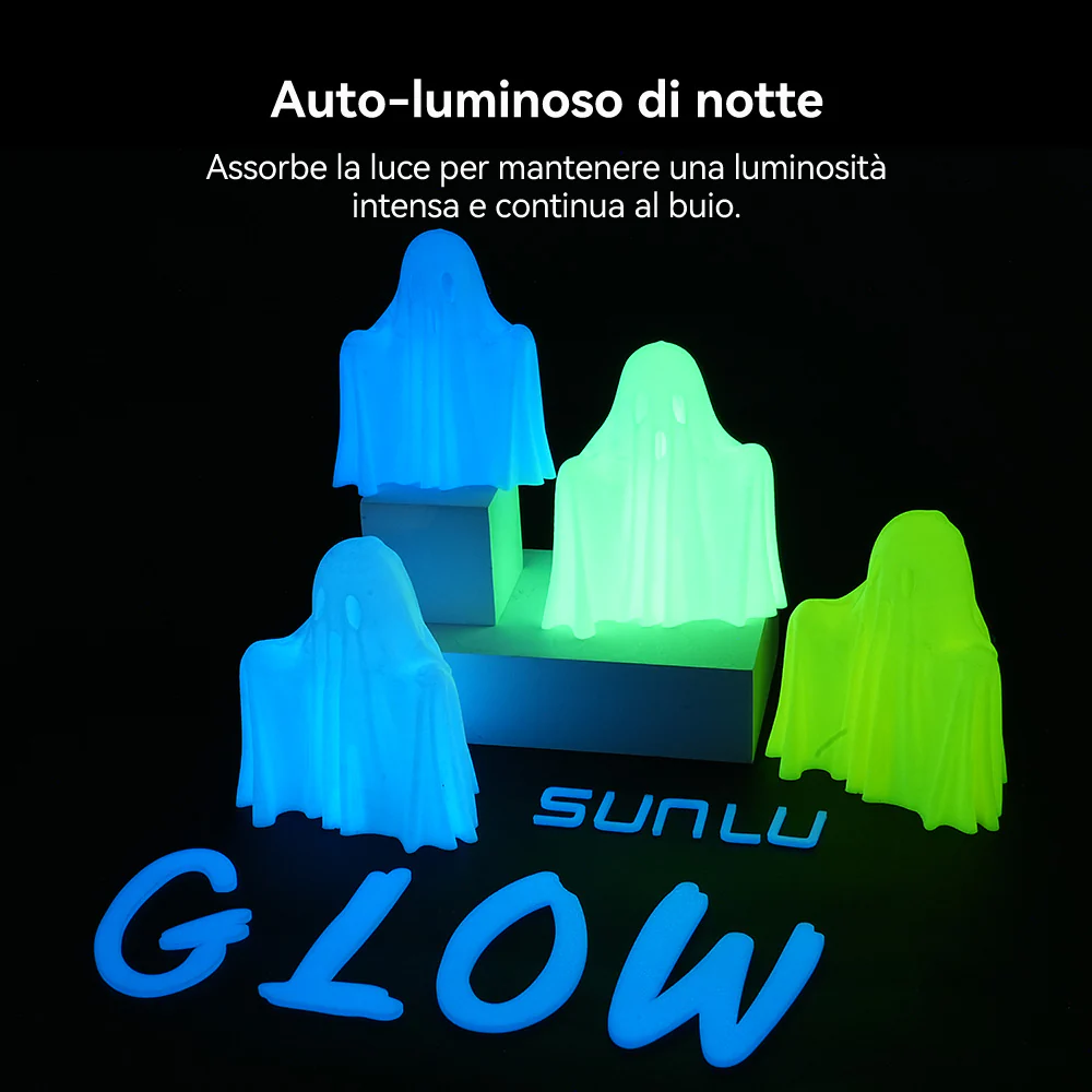 [MOQ: 3KG] Filamento PLA Fluorescente (Luminoso al Buio) per Stampante 3D da 1KG - Image 5