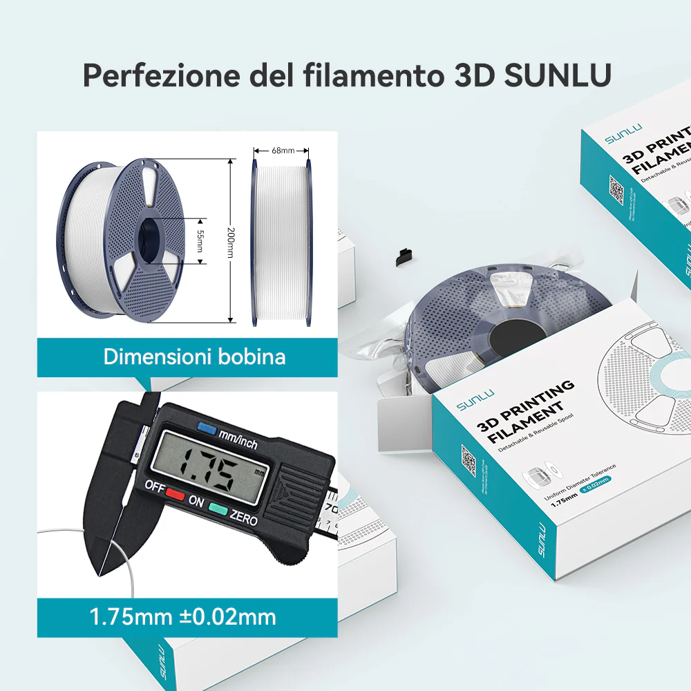 [MOQ: 3KG] Filamento PLA Fluorescente (Luminoso al Buio) per Stampante 3D da 1KG - Image 7