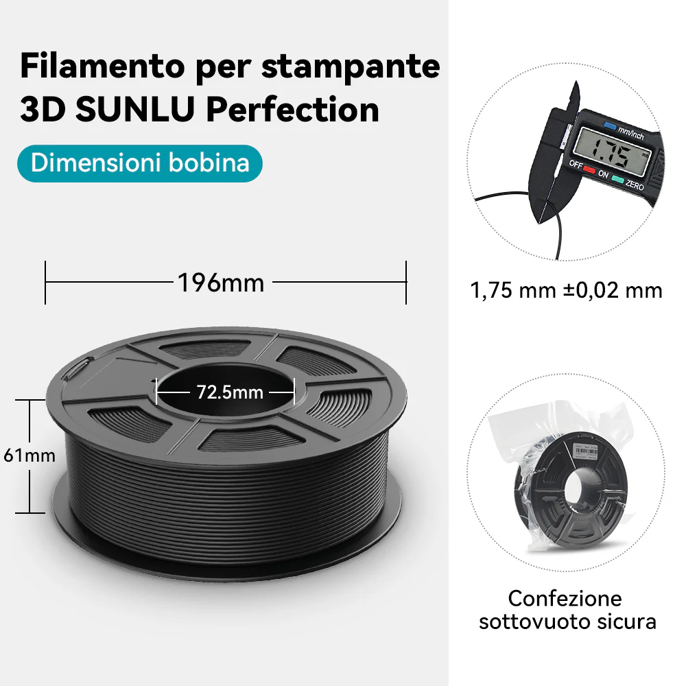 [MOQ: 6KG] Filamento standard per stampa 3D, PLA,PLA+,PLA+2.0,PLA Meta,HSPLA,PLA Matte e Rainbow - Image 8