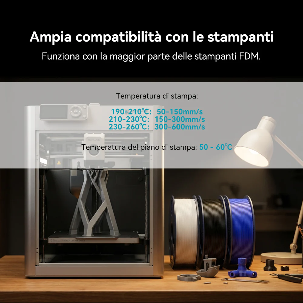 [MOQ: 3KG] Filamento per stampante 3D HS_PLA (High Speed PLA) 1 kg - Image 6