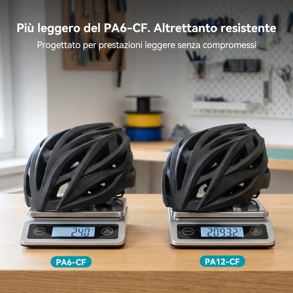 Filamento per stampante 3D in fibra di carbonio Nylon-12 (PA12-CF) 1 kg - Image 6