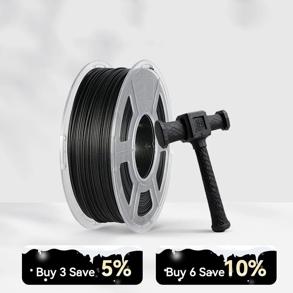 Filamento per stampante 3D in fibra di carbonio nylon-6 (PA6-CF) 1 kg - Image 3