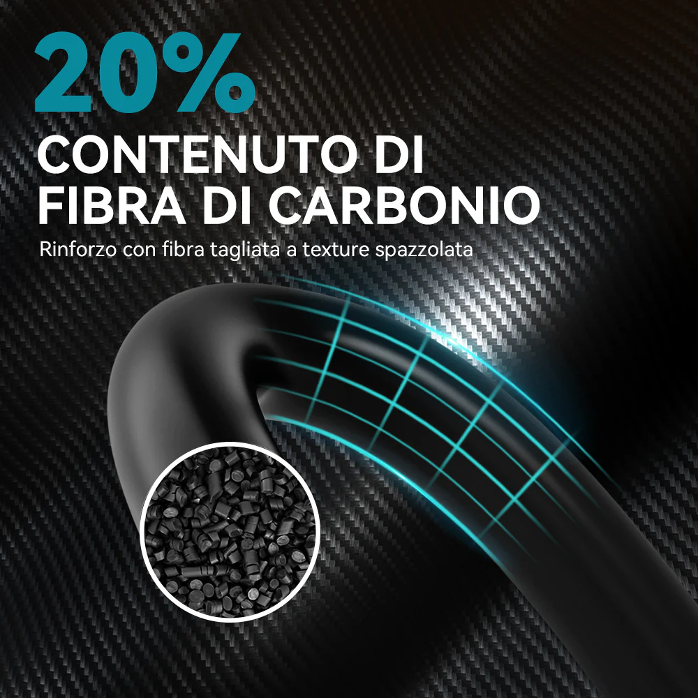 Filamento per stampante 3D in fibra di carbonio nylon-6 (PA6-CF) 1 kg - Image 8