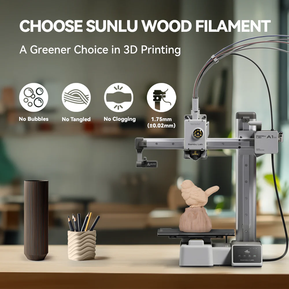 [MOQ: 3KG] PLA Wood, Filamento PLA Legno Ottimizzato per Stampante 3D - 1KG - Image 10