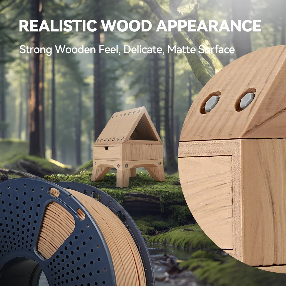 [MOQ: 3KG] PLA Wood, Filamento PLA Legno Ottimizzato per Stampante 3D - 1KG - Image 7