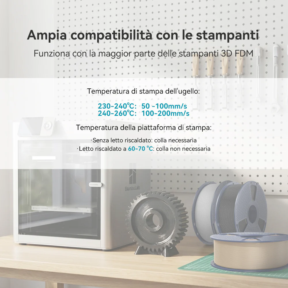 [MOQ: 6KG] Filamento PETG per Stampante 3D 1KG - Image 6