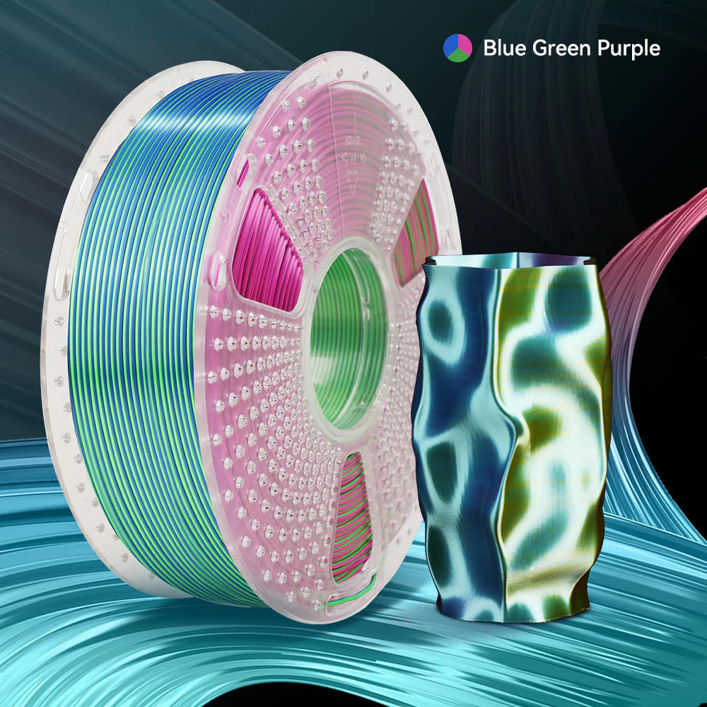 [MOQ: 3KG] Filamento in Seta Multicolore (bicolore, tricolore, quattro colori) per Stampante 3D, 1 kg - Image 22