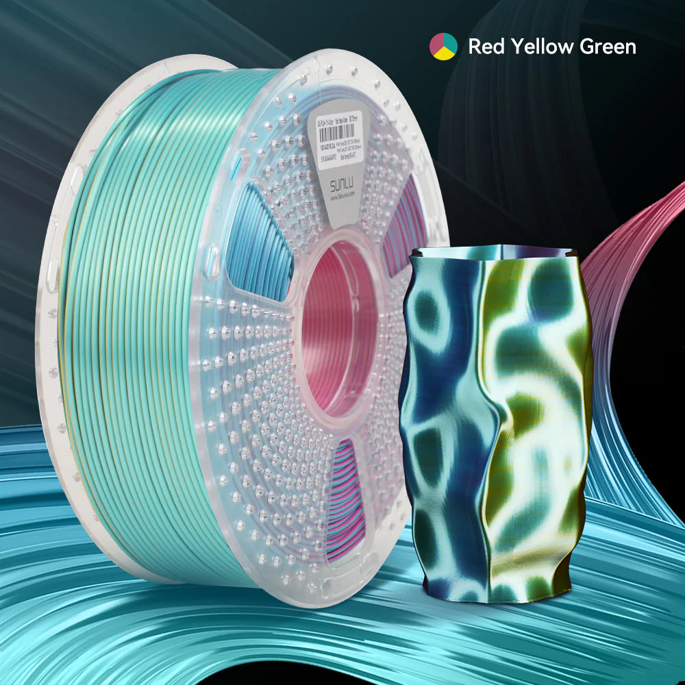 [MOQ: 3KG] Filamento in Seta Multicolore (bicolore, tricolore, quattro colori) per Stampante 3D, 1 kg - Image 29