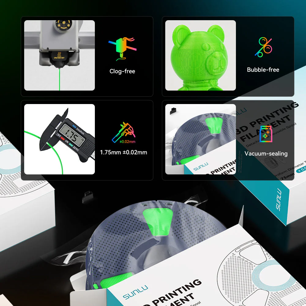 [MOQ: 3KG] Filamento PETG Fluorescente (Luminoso al Buio) per Stampante 3D - 1KG - Image 7