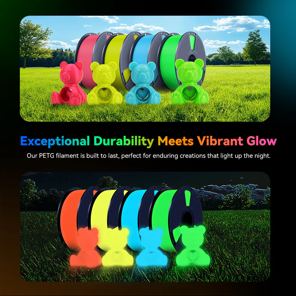 [MOQ: 3KG] Filamento PETG Fluorescente (Luminoso al Buio) per Stampante 3D - 1KG - Image 8