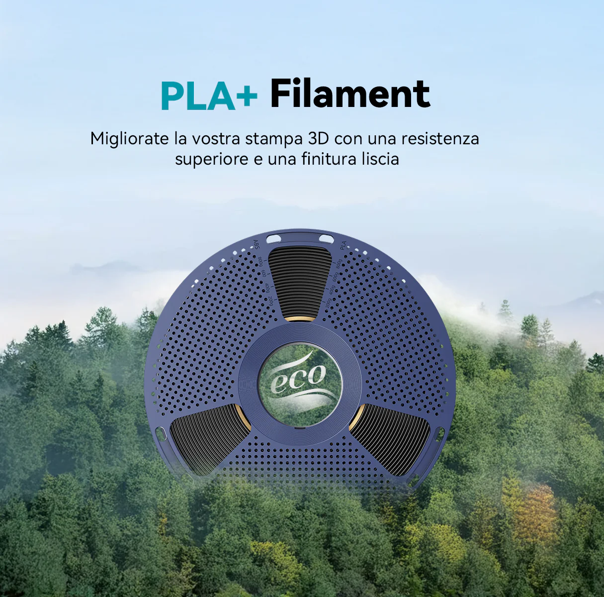 [MOQ: 6KG] Filamento PLA+ (PLA Plus) per Stampanti 3D, 1KG - Image 4
