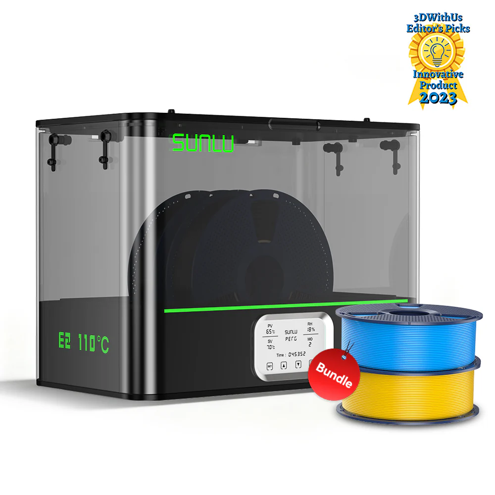 SUNLU FilaDryer E2, fino a 110℃, Asciugatura e ricottura Professionali, nato per i filamenti di stampa 3D tecnici - Image 33