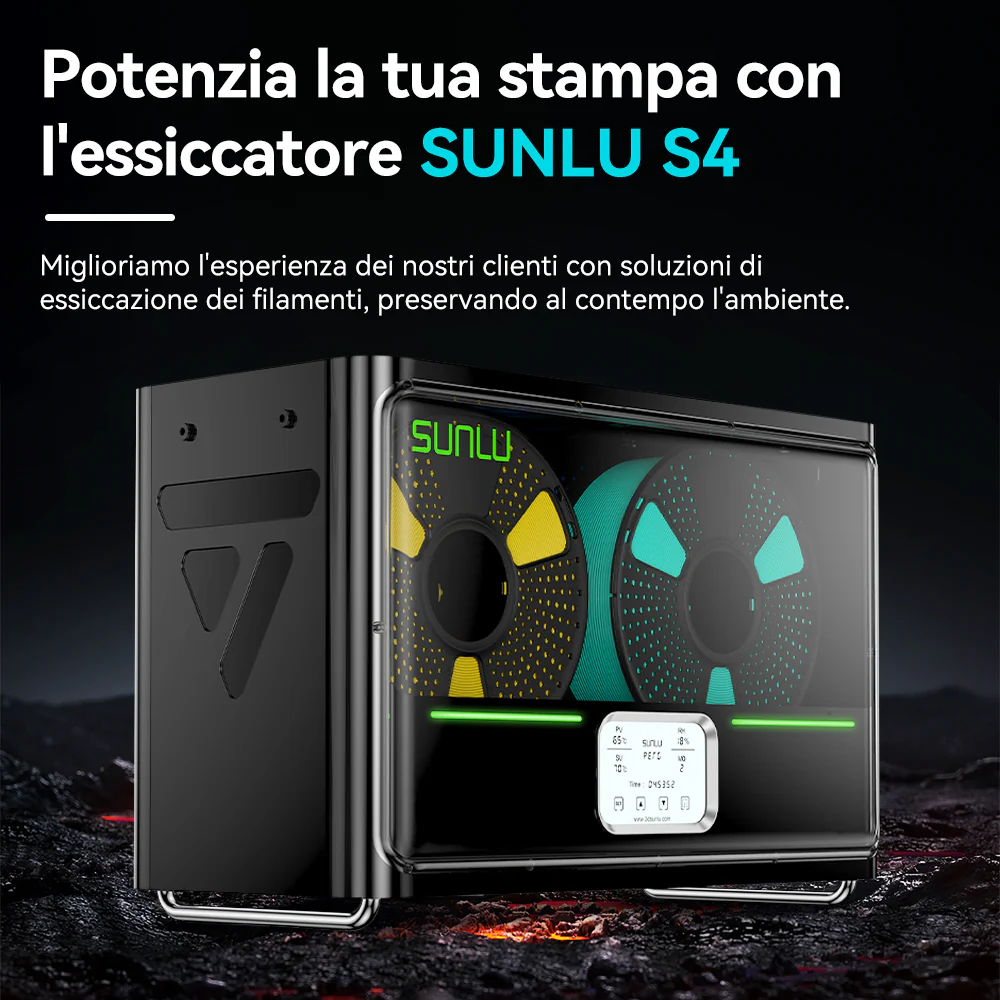 SUNLU FilaDryer S4, Bilanciamento di Temperatura e Alta Efficienza - Image 29