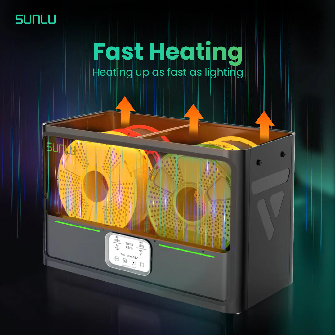 SUNLU FilaDryer S4, Bilanciamento di Temperatura e Alta Efficienza - Image 5