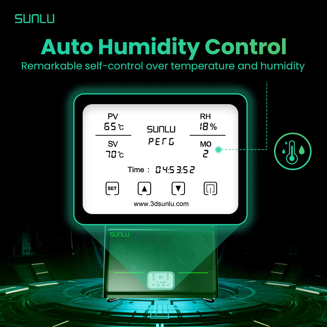SUNLU FilaDryer S4, Bilanciamento di Temperatura e Alta Efficienza - Image 9