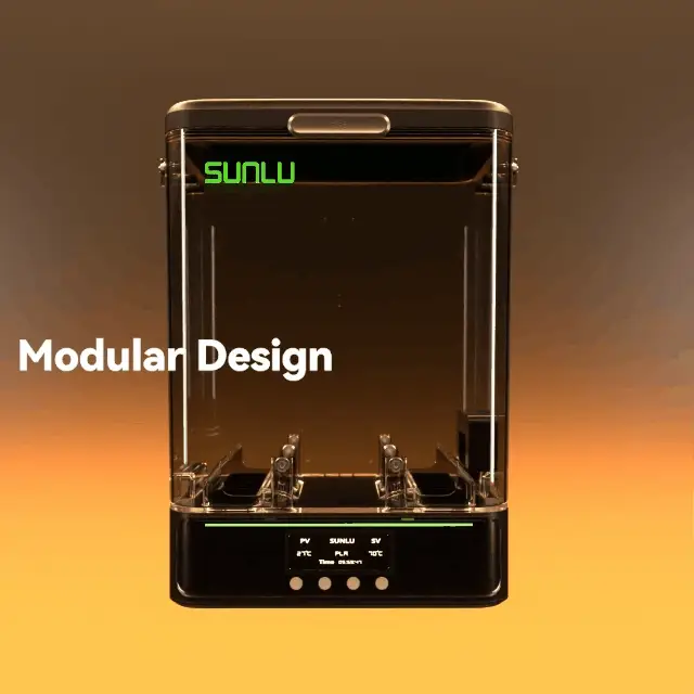 [SUNLU FilaDryer SP2, essiccatore di filamenti 2 in 1 con scatola di immagazzinamento, asciugatura fino a 70℃ (158°F) e immagazzinamento senza soluzione di continuità, compatibile con bobine di dimensioni 1kg×2 o 2kg×1 o 3kg×1 - Image 3