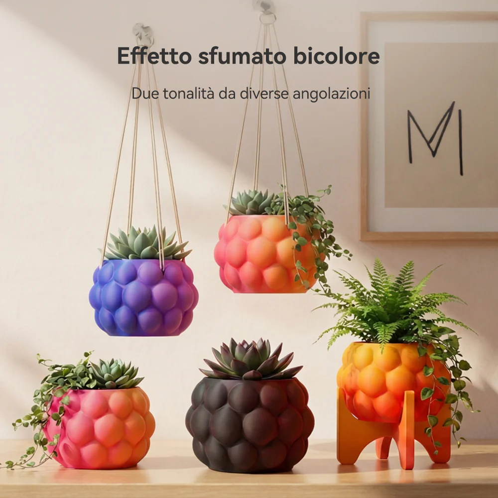 [MOQ: 3KG] SUNLU PLA Matte Dual-Color Filamento PLA opaco bicolore 1KG- Transizioni Bicolori Senza Soluzione di Continuità e Finitura Matte Morbida - Image 3