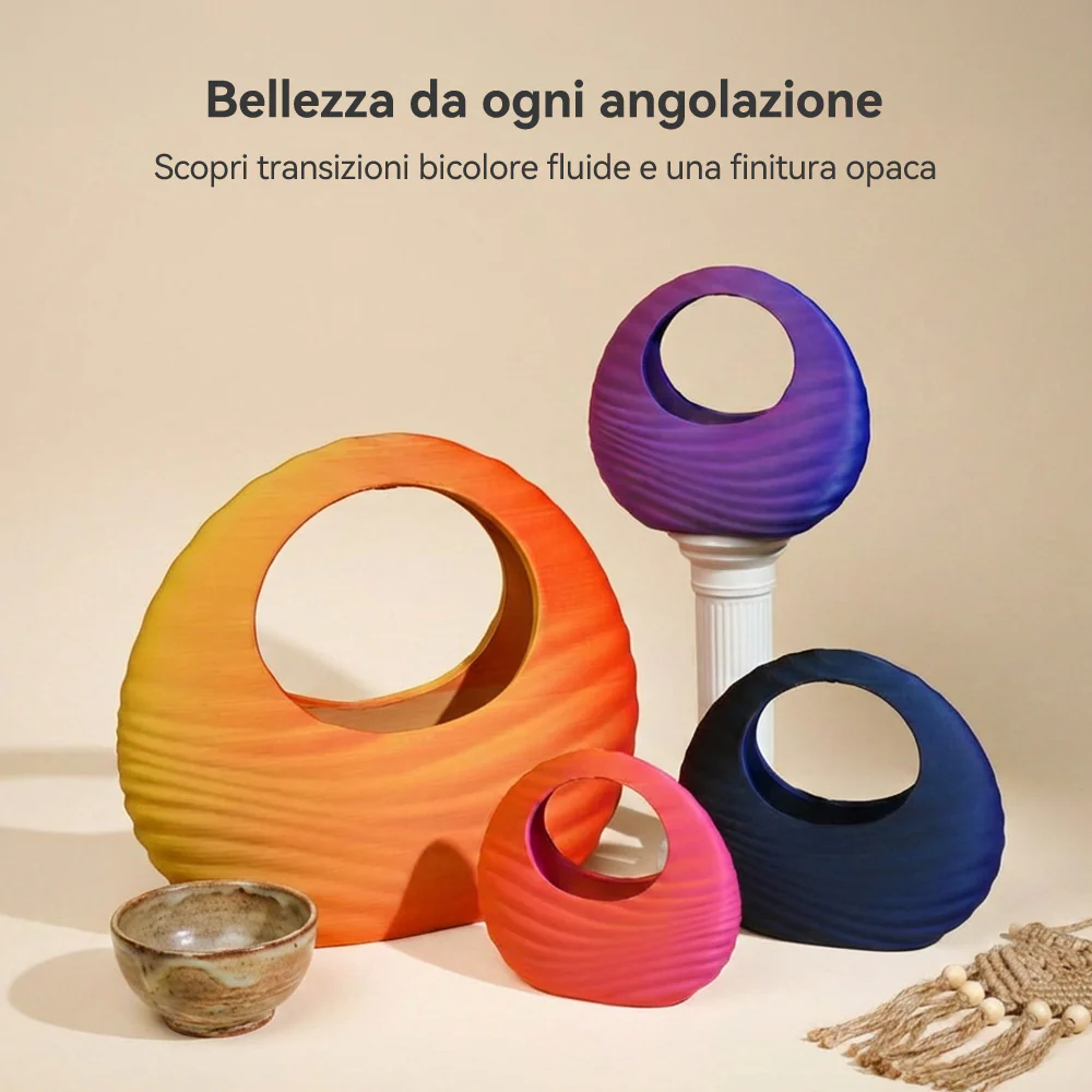 [MOQ: 3KG] SUNLU PLA Matte Dual-Color Filamento PLA opaco bicolore 1KG- Transizioni Bicolori Senza Soluzione di Continuità e Finitura Matte Morbida - Image 4