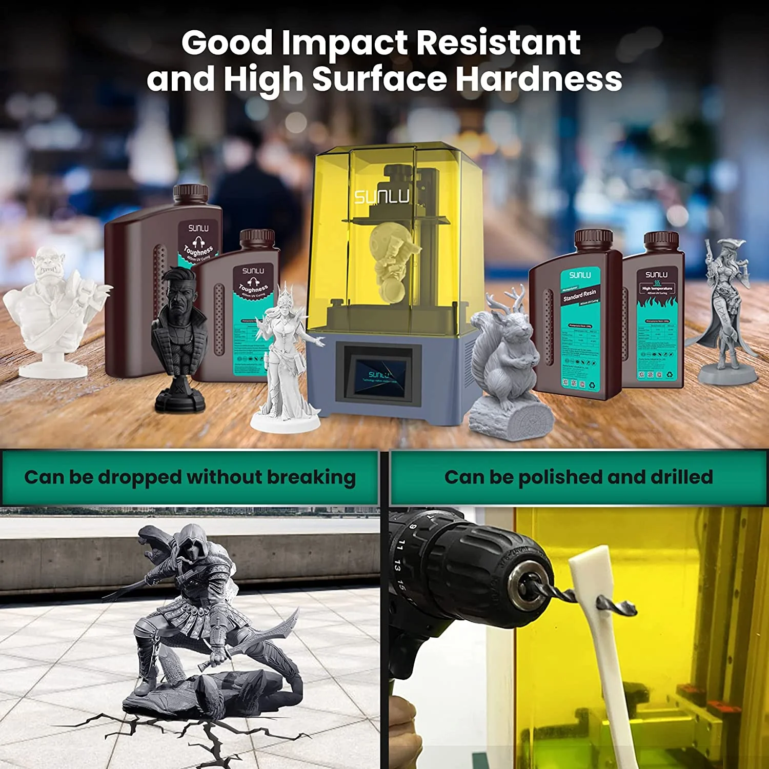 [MOQ: 6 bottiglie] Resina ad alta resistenza e resina resistente alle alte temperature 1000G - Image 5