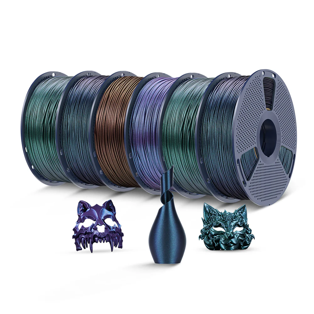 [MOQ: 3KG] SUNLU Filamento PLA Galassia Esterica 1KG, Filamento PLA Iridescente, Polvere Perlata Ultrafina Scintillante - Image 10