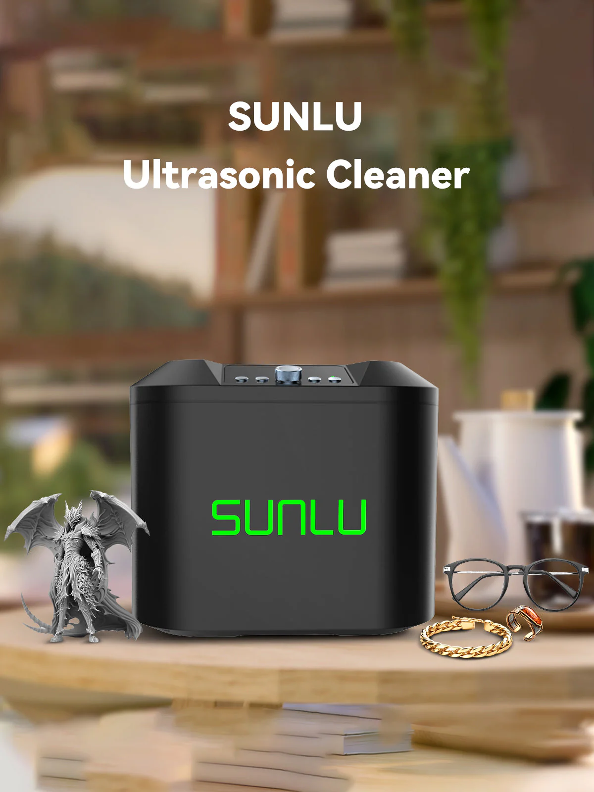 Pulitore a ultrasuoni da 2,7 l con opzioni a più velocità e controllo del tempo - Image 3