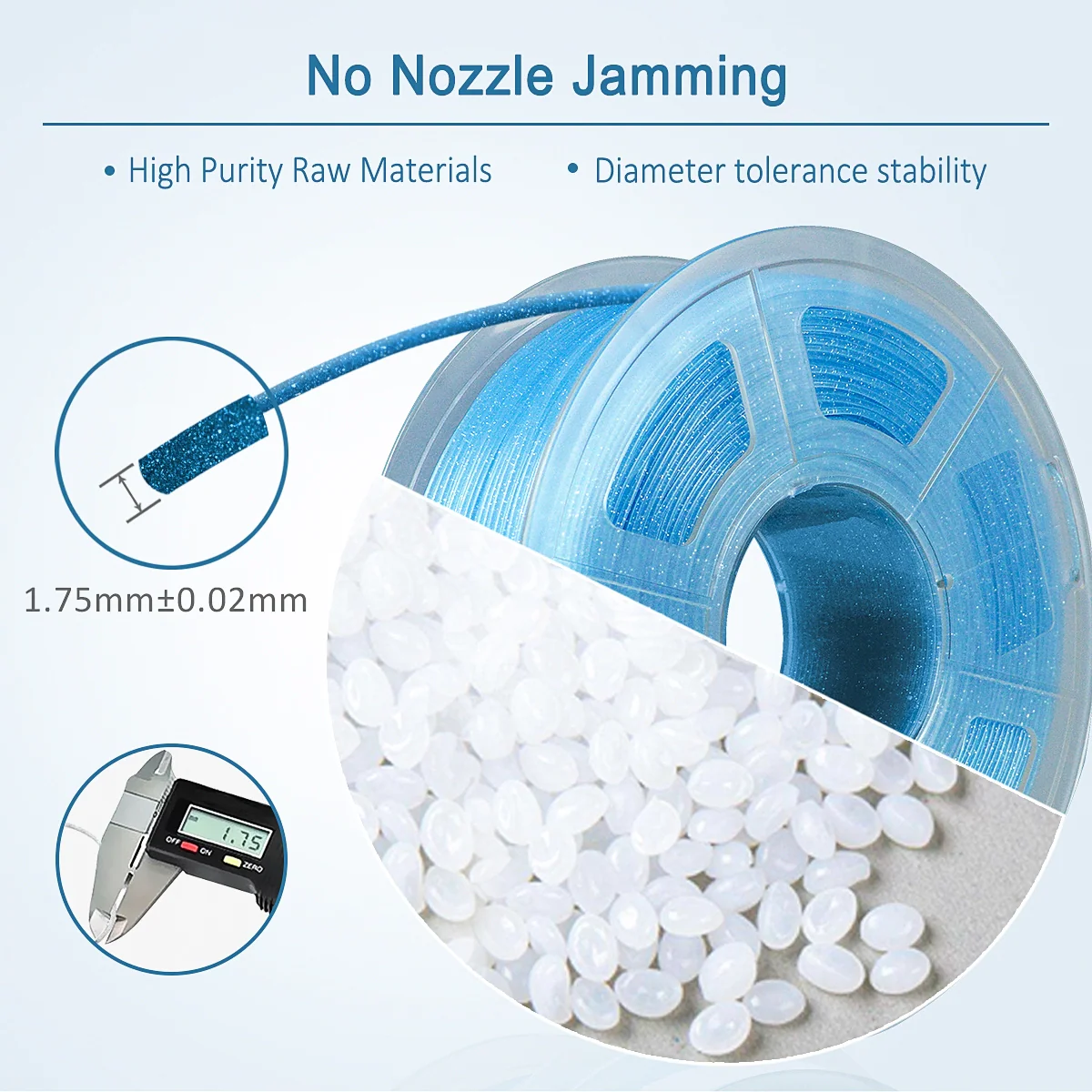 Filamento PLA Scintillante per Stampante 3D - 1KG, PLA Twinkling - Image 3